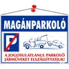 Piktogram Magánparkoló tábla 25X35