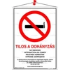 Piktogram Tilos a dohányzás! többnyelvű fehér új