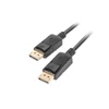 Kép 1/3 - Lanberg 1,8m DisplayPort 4K apa - apa fekete kábel