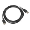 Kép 2/2 - Lanberg 1,8m USB-A 2.0 apa - anya fekete kábel