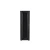 Kép 1/5 - Lanberg FF01-8242-12B 19" 42U SZÉL:800 MÉLY:1200 MAG:2047 lapraszerelt üvegajtós fekete rack szekrény