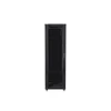 Kép 1/5 - Lanberg FF01-8842-12B 19" 42U SZÉL:800 MÉLY:800 MAG:2047 lapraszerelt üvegajtós fekete rack szekrény