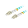 Kép 1/4 - Lanberg FO-LULU-MD31-0010-TQ duplex optikai patch kábel 4xLC/UPC csatlakozóval, 50/125 LSZH OM3, 1m