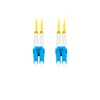 Kép 3/4 - Lanberg FO-LULU-SD11-0010-YE duplex optikai patch kábel 4xLC/UPC csatlakozóval, duplex 9/125 LSZH, 1m