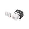 Kép 1/2 - Lanberg KSU6-2000 Cat6 UTP 180°-os szerszám nélkül szerelhető árnyékolatlan RJ45 Keystone jack