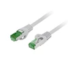 Kép 2/3 - Lanberg PCF7-10CU-0050-S 0,5m Cat7 S/FTP AWG26 LSZH árnyékolt szürke patch kábel