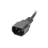 Kép 4/4 - Lanberg PDU-07F-0200-IEC-BK 2m vezetékkel 19"/1U 7xShucko aljzat C14 csatlakozóvéggel fekete elosztósor kapcsolóval