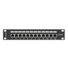 Kép 1/2 - Lanberg PPF5-9012-B 10"/1U 12port Cat5e FTP árnyékolt fekete patch panel