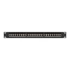 Kép 1/5 - Lanberg PPS7-1024-B 19"/1U 24port Cat7 FTP árnyékolt fekete patch panel