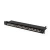 Kép 4/5 - Lanberg PPS7-1024-B 19"/1U 24port Cat7 FTP árnyékolt fekete patch panel