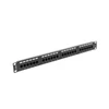 Kép 4/5 - Lanberg PPU6-1024-B 19"/1U 24port Cat6 UTP árnyékolatlan fekete patch panel