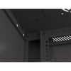 Kép 6/29 - Lanberg WF01-6404-10B 19" 4U SZÉL:600 MÉLY:450 MAG:290 lapraszerelt üvegajtós fekete fali rack szekrény