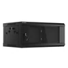 Kép 2/29 - Lanberg WF01-6404-10B 19" 4U SZÉL:600 MÉLY:450 MAG:290 lapraszerelt üvegajtós fekete fali rack szekrény