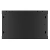 Kép 9/28 - Lanberg WF01-6406-10B 19" 6U SZÉL:600 MÉLY:450 MAG:379 lapraszerelt üvegajtós fekete fali rack szekrény