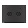 Kép 11/28 - Lanberg WF01-6406-10B 19" 6U SZÉL:600 MÉLY:450 MAG:379 lapraszerelt üvegajtós fekete fali rack szekrény