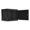 Kép 4/15 - Lanberg WF01-6409-00B 19" 9U SZÉL:600 MÉLY:450 MAG:512 lapraszerelt fémajtós fekete fali rack szekrény
