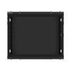 Kép 10/15 - Lanberg WF01-6409-00B 19" 9U SZÉL:600 MÉLY:450 MAG:512 lapraszerelt fémajtós fekete fali rack szekrény