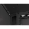 Kép 12/15 - Lanberg WF01-6409-00B 19" 9U SZÉL:600 MÉLY:450 MAG:512 lapraszerelt fémajtós fekete fali rack szekrény