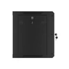 Kép 6/15 - Lanberg WF01-6409-10B 19" 9U SZÉL:600 MÉLY:450 MAG:512 lapraszerelt üvegajtós fekete fali rack szekrény