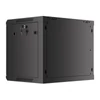 Kép 8/15 - Lanberg WF01-6409-10B 19" 9U SZÉL:600 MÉLY:450 MAG:512 lapraszerelt üvegajtós fekete fali rack szekrény