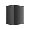 Kép 9/15 - Lanberg WF01-6415-10B 19" 15U SZÉL:600 MÉLY:450 MAG:774 lapraszerelt üvegajtós fekete fali rack szekrény
