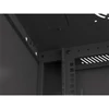 Kép 12/15 - Lanberg WF01-6415-10B 19" 15U SZÉL:600 MÉLY:450 MAG:774 lapraszerelt üvegajtós fekete fali rack szekrény