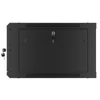 Kép 7/27 - Lanberg WF01-6606-10B 19" 6U SZÉL:600 MÉLY:600 MAG:379 lapraszerelt üvegajtós fekete fali rack szekrény
