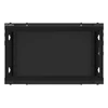 Kép 10/27 - Lanberg WF01-6606-10B 19" 6U SZÉL:600 MÉLY:600 MAG:379 lapraszerelt üvegajtós fekete fali rack szekrény