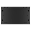 Kép 11/27 - Lanberg WF01-6606-10B 19" 6U SZÉL:600 MÉLY:600 MAG:379 lapraszerelt üvegajtós fekete fali rack szekrény