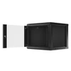 Kép 5/15 - Lanberg WF01-6609-10B 19" 9U SZÉL:600 MÉLY:600 MAG:512 lapraszerelt üvegajtós fekete fali rack szekrény