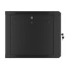 Kép 6/15 - Lanberg WF01-6609-10B 19" 9U SZÉL:600 MÉLY:600 MAG:512 lapraszerelt üvegajtós fekete fali rack szekrény