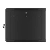 Kép 7/15 - Lanberg WF01-6609-10B 19" 9U SZÉL:600 MÉLY:600 MAG:512 lapraszerelt üvegajtós fekete fali rack szekrény