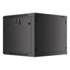 Kép 8/15 - Lanberg WF01-6609-10B 19" 9U SZÉL:600 MÉLY:600 MAG:512 lapraszerelt üvegajtós fekete fali rack szekrény