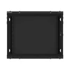 Kép 10/15 - Lanberg WF01-6609-10B 19" 9U SZÉL:600 MÉLY:600 MAG:512 lapraszerelt üvegajtós fekete fali rack szekrény
