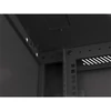 Kép 12/15 - Lanberg WF01-6609-10B 19" 9U SZÉL:600 MÉLY:600 MAG:512 lapraszerelt üvegajtós fekete fali rack szekrény