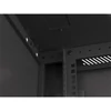 Kép 12/26 - Lanberg WF01-6615-10B 19" 15U SZÉL:600 MÉLY:600 MAG:774 lapraszerelt üvegajtós fekete fali rack szekrény