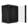 Kép 4/28 - Lanberg WF01-6618-10B 19" 18U SZÉL:600 MÉLY:600 MAG:907 lapraszerelt üvegajtós fekete fali rack szekrény