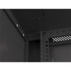 Kép 12/25 - Lanberg WF01-6622-10B 19" 22U SZÉL:600 MÉLY:600 MAG:1085 lapraszerelt üvegajtós fekete fali rack szekrény
