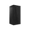Kép 2/24 - Lanberg WF01-6627-10B 19" 27U SZÉL:600 MÉLY:600 MAG:1307 lapraszerelt üvegajtós fekete fali rack szekrény