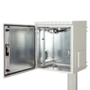 Kép 3/3 - Lande LN-SBO-IP5516U6045-LG SAFEbox 19" 16U 600x450 kültéri szürke fali rack szekrény