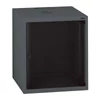 Kép 1/3 - Legrand Rackszekrény - 10" fali kivitel (6U, 362x320x300, antracit, egyrekeszes, üvegajtós, készre szerelt, max: 12 kg)
