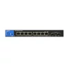 Kép 2/7 - Linksys SMB LGS310MPC 8port POE+ GbE LAN +2 SFP Port Smart menedzselhető asztali Switch