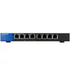 Kép 2/6 - Linksys SMB LGS108P 8port GbE LAN 4x POE+ port nem menedzselhető asztali Switch