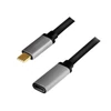 Kép 3/6 - Logilink CUA0105 50cm USB 3.2 Gen2 Type-C apa - anya kábel
