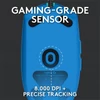 Kép 8/21 - Logitech G203 Lightsync kék gamer egér
