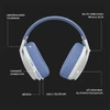 Kép 9/16 - Logitech G435 Lightspeed Wireless fehér gamer headset