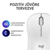 Kép 6/11 - Logitech M240 Silent Bluetooth fehér egér