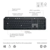 Kép 8/16 - Logitech MX Keys S US fekete billentyűzet
