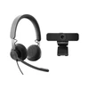 Kép 5/8 - Logitech C925e Webkamera Black + UC-Kompatibilis Zone Wired Headset Black
