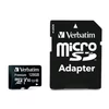 Memóriakártya, microSDXC, 128GB, CL10/U1, 90/10 MB/s, adapter, VERBATIM 